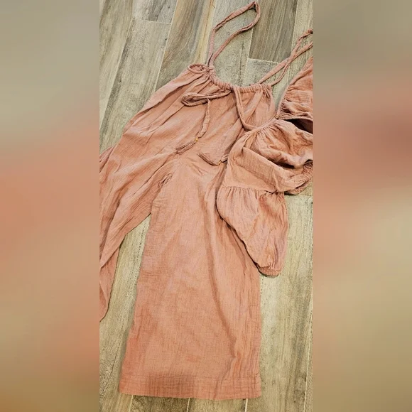 FREE PEOPLE DUSTY ROSE ENDLESS SUMMER 2 PIECE - Picture 5 of 6